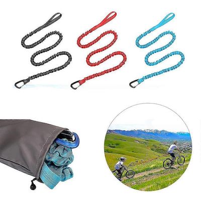 Ulkona vanhemman ja lapsen hinausköysi lasten polkupyörälle - pyörän benjihinausköysi Sininen