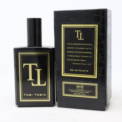 No 8 Citrus af Tobi Tobin Eau De Toilette 3,4oz/100ml Spray Ny med æske 3.4 oz