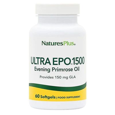 Nature's Plus Ultra Evening Primrose Oil 1, 500mg Softgels 60 (4678)