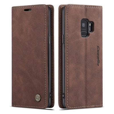 Yhteensopiva Samsung Galaxy S9 -kotelokorttipaikan kanssa Käännettävä magneettinen jalustalompakko, yhteensopiva Samsung Galaxy S9 Premium Pu -nahk...
