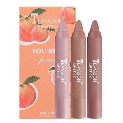 Elrachen Meikki Crayon Lipstick 3 Pack Set Huulipuna Matte Matte Velvet Air Lipstick Pen Kosmetiikka