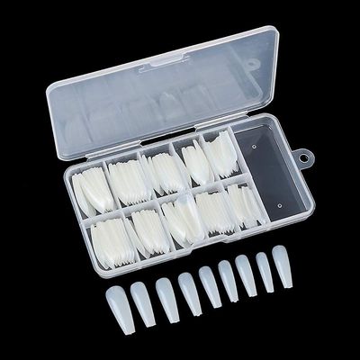 Grape Pp 100pc Kiste Tryk på negle Lang Ballerina falske falske nail tips