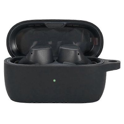 Yhteensopiva Jabra Elite 3 -kumipäällysteisten silikonisten Bluetooth-kuulokkeiden kanssa Ohut ja kevyt suojakotelo Kuulokkeet Lisävaruste Musta