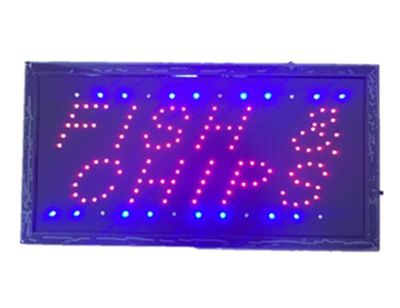 Huizhiwentong Neon Lights Led Animerede Fish Chips Tilmeld kunder attraktive Tilmeld Butik Tilmeld