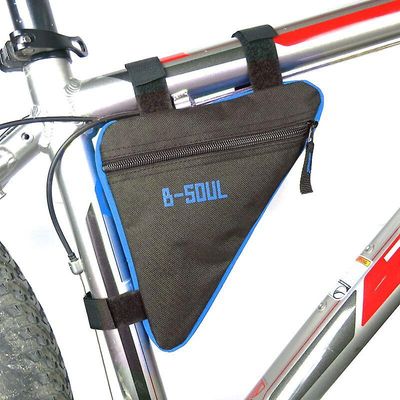 Fantasia Cykling Mountainbike Triangle Kit Tube Beam Bike Udstyr Tilbehør Sort og blå