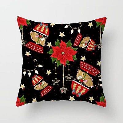 Witdreamer 45x45cm jul Talje pudebetræk pudebetræk Bomuld Hjem Sofa Kast nytår 17