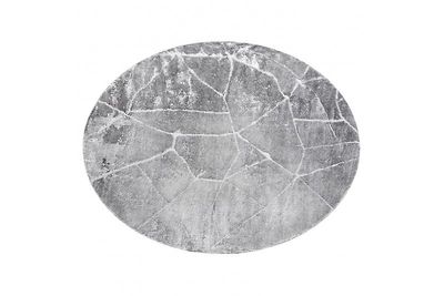 RugsX Moderne MEFE tæppe Circle 2783 Marble - strukturelle to niveauer af fleece mørkegrå grå circle 160 cm
