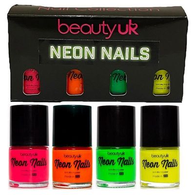 BeautyUK Beauty UK Neon Kynsilakkasetti 1 4x9ml