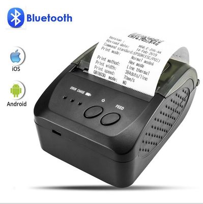 Boeyaa Mini bærbar trådløs etiketprinter Bluetooth termisk etiketprinter 58 mm EU plug
