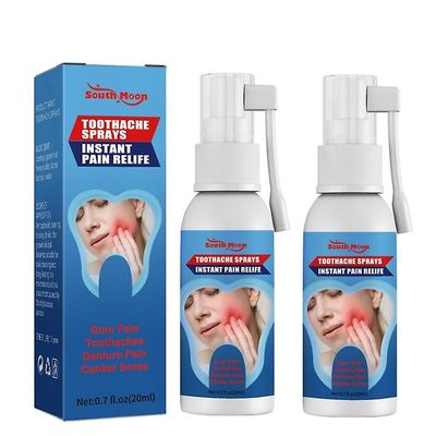 2x tannpine smertelindring spray hemming bakteriostase, rengjøring omsorg munnhulen for å holde oral helse Fjern periodontitt