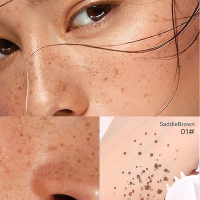 Fake Freckles Leimakynä, Pitkäkestoinen vedenpitävä Quick Dry Lifelike Freckles Marker -meikkikynä, maaginen pisamaleima luonnolliselle auringonpai...