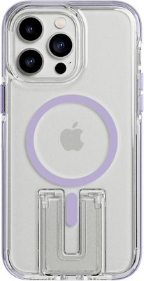 Tech 21 Tech21 Iphone 14 Evocrystal Kick Magsafe -jalustakotelo Lila / kirkas