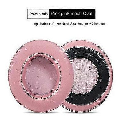 Razer Kraken V2 kuulokekotelot 7.1 surround-ääni vaaleanpunainen kristallikuulosuojaimet ensiluokkainen nahkainen suojakotelo Vaaleanpunaiset [prot...