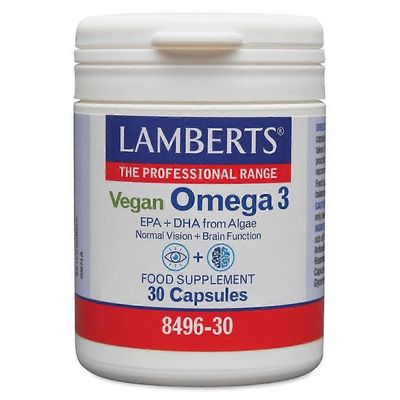 Lamberts vegaaniset omega-3-kapselit 30 (8496-30)