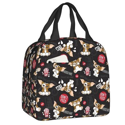 Bicaco Søt Gizmo Gremlins Isolert Lunsj Bag For Camping Reise Mogwai Kjøler Thermal Bento Box Kvinner Kids Mat Container Tote Poser 2 22x20x13cm