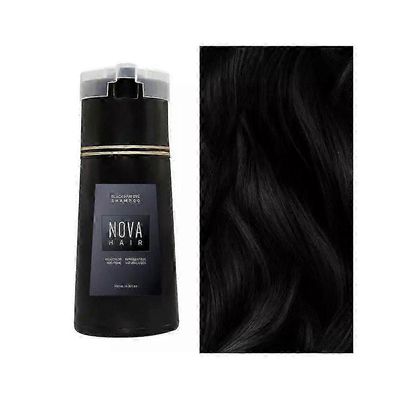 2024 Nova Hair Dye Shampoo, Nova Hair Instant Dye Shampoo, hiusvärishampoo hiuksille musta 200ml