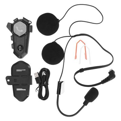 Moottoripyörän Bluetooth-kuulokkeet DSP melua vaimentava stereo IP67 vedenkestävä langaton moottoripyörän sisäpuhelin mikrofonilla ajamiseen, hiiht...