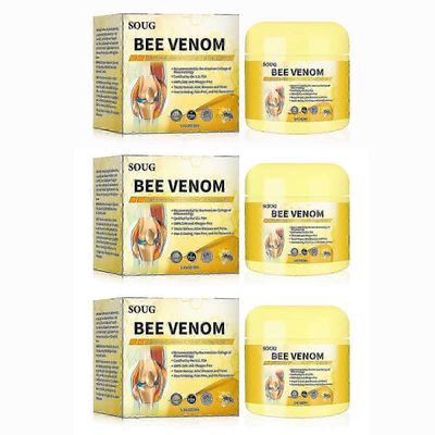 Nivelvoide mehiläismyrkkyä sisältävälle nivelkipuja lievittävälle hierontavoide ulkoiseen käyttöön S-standardi 3pcs