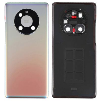 G5A Huawei Mate 40 Pro 5G Akkukotelo Tarralla G0j + Kameran Linssin Suojus - Hopea Monivärinen Silver