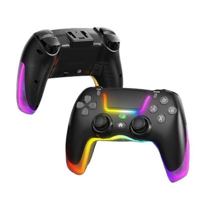 Värikäs valonauha langaton peliohjain ladattava peliohjainlahja lapsille aikuisille Musta