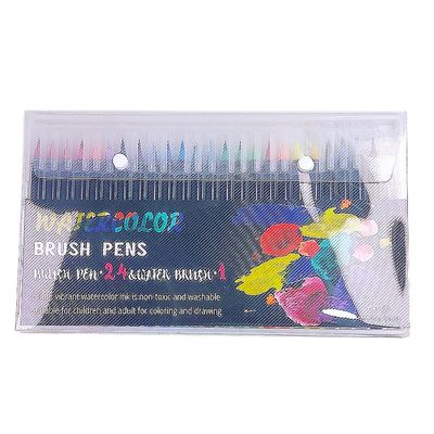 Sofirn 24-farve Vandopløselige Soft Hair Marker Pen Akvarel Pen Student Art Supplies Hook Line Pen Håndmalet Pensel