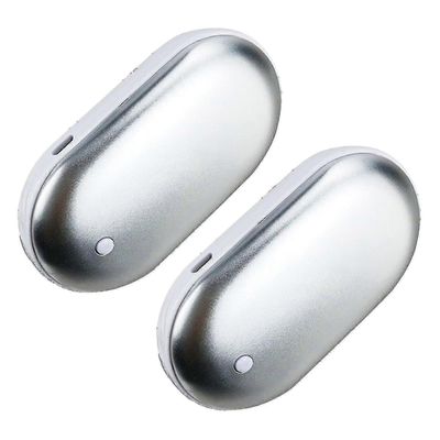 2 pakkausta ladattavat kädenlämmittimet usb-virtapankki sähköinen taskulämmitin lämmitin lapsille aikuisille Valkoinen