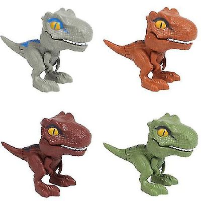 Zhuopai 4PCS fingerbidende dinosaurled bevægelig simuleringsmodel legetøj set1