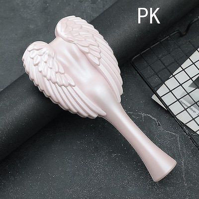 1kpl Mini Detangling Hair Brush Handle Magic Anti-static Tangle Angel -hiusharja Vaaleanpunainen 1 pc