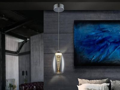 Schuller Lighting Nebula Integreret LED Krystal Loft Vedhæng Krom