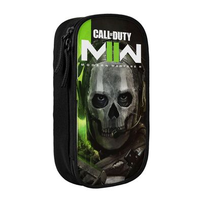 Call Of Duty Big Capacity lyijykynäpussi Suuri kapasiteetti vedenpitävä ja kestävä kynäpussi Penaali vetoketju järjestäjälaatikko OneSize 5x10.5x21cm