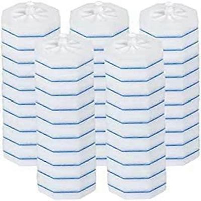 50 kpl päivitettyä wc-harjasauvaa kertakäyttöisiä wc-puhdistussauvan pään kanssa yhteensopivia sauvan täyttöjä Valkoinen Sininen