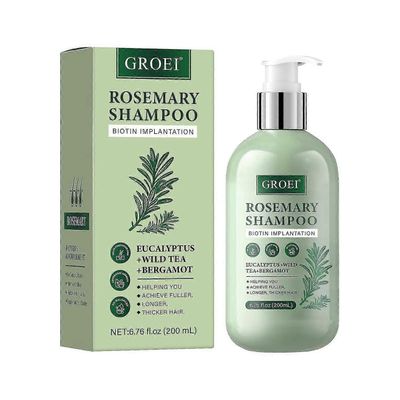 Rosmariinihiustenkasvushampoo - Tuuheuttava shampoo biotiinilla ja teepuuöljyllä hiustenlähtöön ja oheneviin hiuksiin - sulfaatiton naisille ja mie...