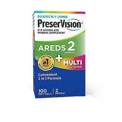 Bausch & Lomb Bausch + Lomb Bausch Lomb PreserVision Eye Vitamiini- ja Kivennäisainelisä Pehmeät Kapselit, 100 Tablettia (1 kpl pakkaus)