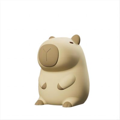 Söpö sarjakuva Capybara silikoni yövalo usb ladattava ajoitus himmennys unen yölamppu lastenhuoneen sisustukseen Sininen