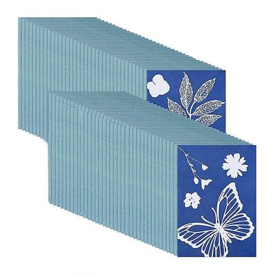 73 kpl aurinkotulostuspaperi syanotyypin paperisarja, aurinkopiirustuspaperi herkkyys luonto tulostus pape Valkoinen