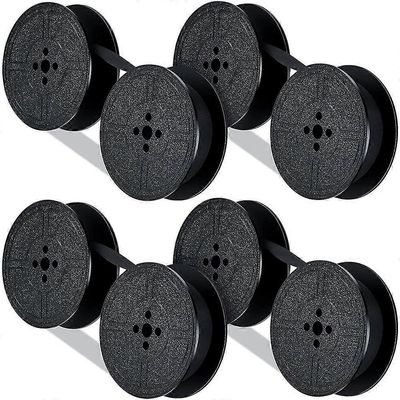 4 pakkaus kirjoituskoneen nauha kela kirjoituskoneen nauha mustekela musteen vaihto osa kirjoituskoneelle (blac Musta