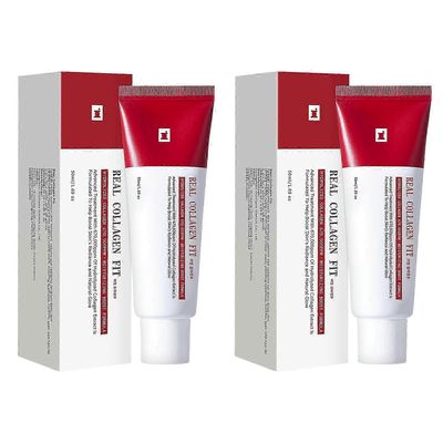 Real Collagen Fit Peelable Mask - Kosteuttava kollageeninaamio kimmoisuutta, kosteutta ja hehkua varten 3pcs