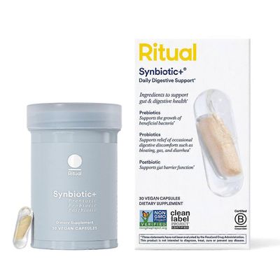 Ritual Synbiotic+ - Probioottinen, Prebioottinen, Postbioottinen, 3-in-1 Formula Suoliston Terveydelle Ja Ruoansulatusta Tukevat Vegaanikapselit - ...