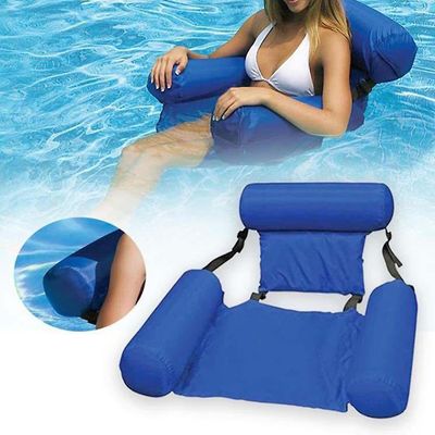 Kesä puhallettava taitettava kelluva rivi Uima-allas Vesi Riippumatto Ilmapatjat Bed Beach Vesi Urheilutuoli tuoli
