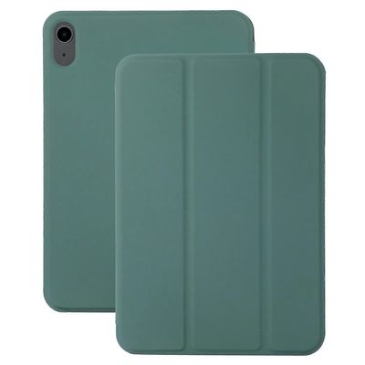 iPad Air 11 (2025) (2024) -kotelolle Kolminkertainen jalusta nahkainen magneettinen tabletin kansi Automaattinen herätys lepotilaan Vihreä Midnight...