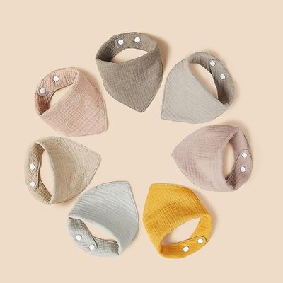 7 stk bomuld baby bandana savl hagesmække til unisex drenge piger til tænder og savlen