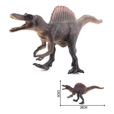 Ebox Dinosaur model legetøj: jurassic tyrannosaurus, indominus rex, triceratops, brontosaurus - 28 stilarter Spinosaurus grå