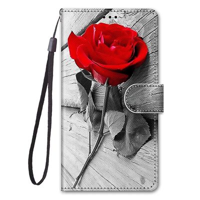 Gangxun Sag for Motorola Moto G8 Malet Læder Cover Magnetisk Lukning Rose