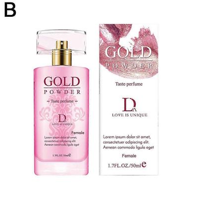 Pheromone Gold Powder -hajuvesi miehille ja naisille 50ml/30ml Musta