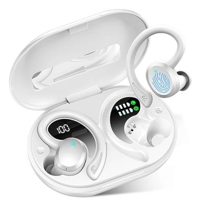 Q38 1 pari korvakoukku In-Ear -kuulokkeet Melua vaimentavat stereokuulokkeet Langattomat nappikuulokkeet Monivärinen White