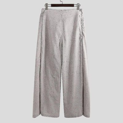 Thai Fisherman Loose Vintage Wide Leg Bukser Kvinder Kaffe M