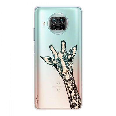 Crazy Kase Skrog til Xiaomi Mi 10t Lite i silikone fleksibel 1 mm, girafhoved