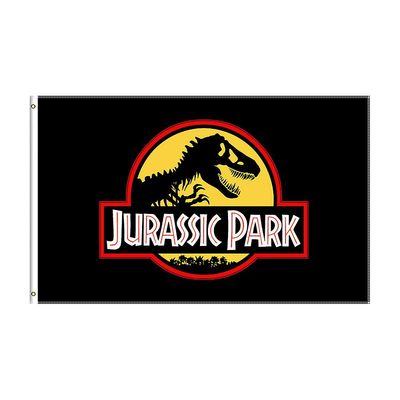 Redkid 3x5 ft Jurassic Park lippu polyesteripainettu banneri sisustukseen 60 x 90 cm A-1063