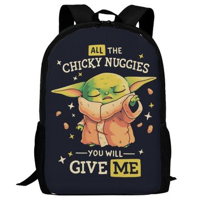 Reppu YL1575 Baby Yoda -reppu, 3D-tulostus kannettavan tietokoneen reppu kevyt rento päiväreppu kirjalaukku monitoiminen matkareppu1575 16.1 X 11.8...