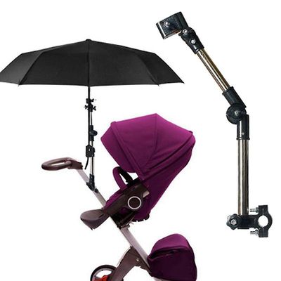 Justerbart monteringsstativ Baby Klapvogn Tilbehør Baby Klapvogn Paraplyholder Multiused Kørestol Parasol Hylde Cykelstik